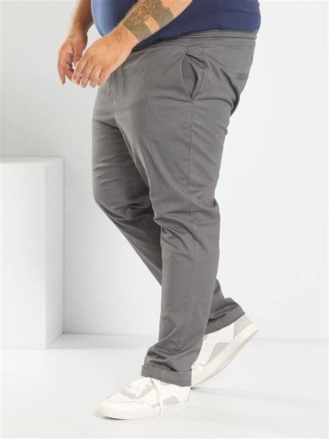 Chino Coupe Jogger Gris Kiabi 25 00