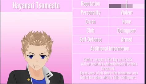 Delinquent Profiles Yandere Simulator Amino