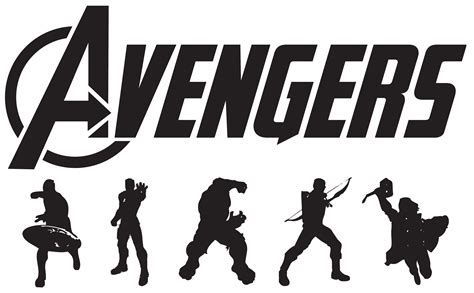 Avengers Silhouette At Getdrawings Free Download