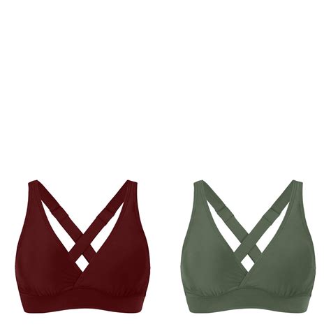 Wijhcboe 2 Pack Women Swim Shorts And Bikini Top Elastic Swimwear Tops Underwire Sporty