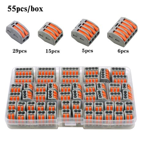 Универсальные коннекторы 220В на 2, 3, 5 и 6 соединений купить недорого ...