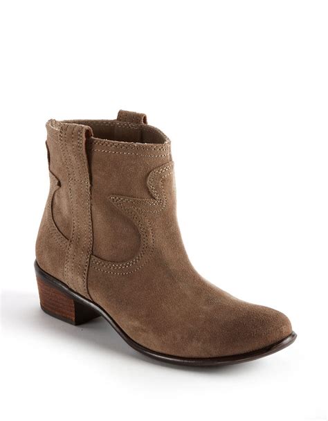 Lucky Brand Terra Suede Boots In Brown Lyst