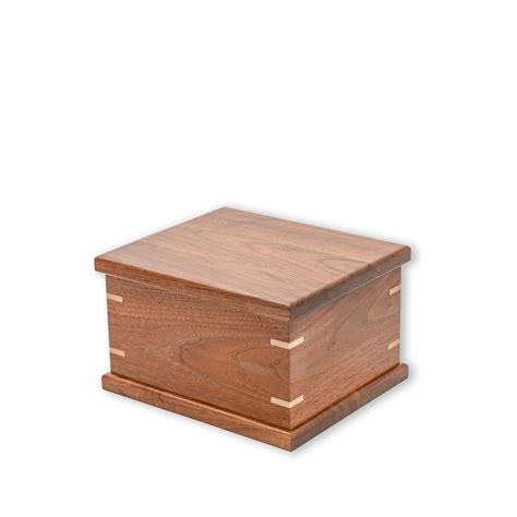 Signature Black Walnut Cremation Urn Maple Nail Cremation Urns