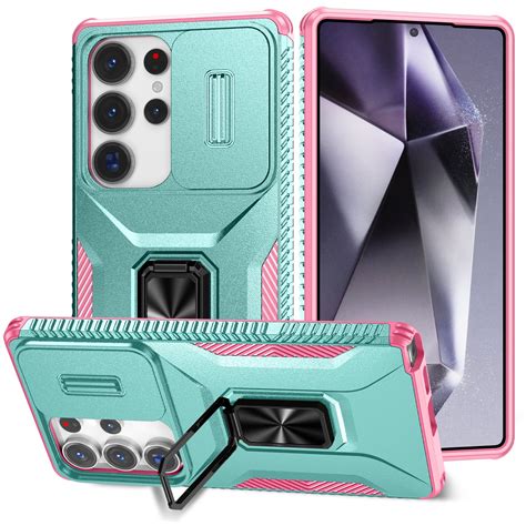 For Samsung S23Ultra S23 FE Case with Slide Camera Cover, [Full Camera