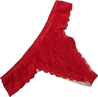 Himealavo Lace Men Thong Gay Underwear Underwear Jockstrap Gay Underwear Thong Red At Amazon Men
