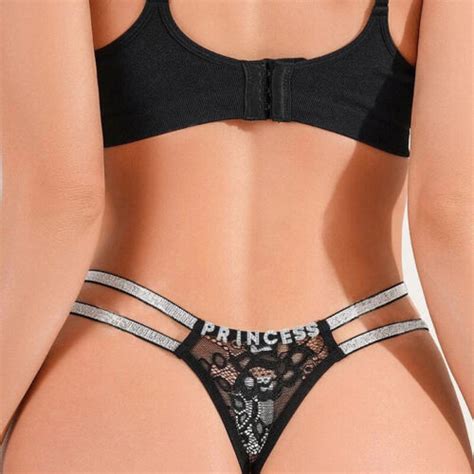 Custom Thong Name Crystal Letters Waist Chain G String Lace Sexy Bikini Panties Ebay