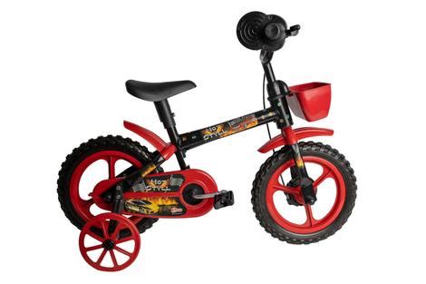 Bicicleta Infantil Menino Aro 12 Hot Styll Kids radical vermelho criança de 3 a 5 anos Styll
