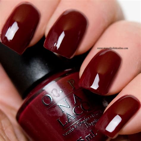 Opi Nail Polish Red Wine - Nail Ftempo