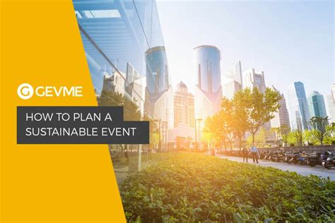 How To Plan A Sustainable Event