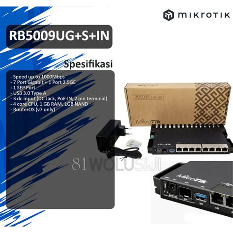 Jual Mikrotik RB5009UG S IN Gigabit Mikrotik Router Shopee Indonesia