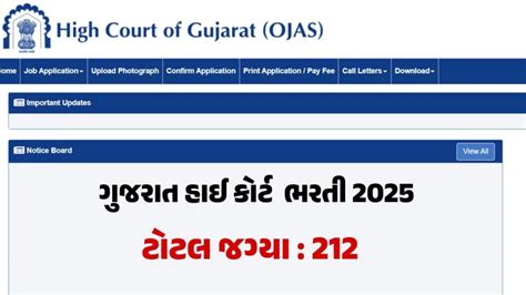 High Court Of Gujarat Recruitment Latest Update