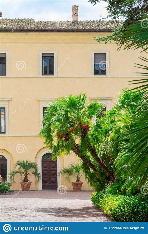 Museum Patio Of The Villa Farnesina In Rome Editorial Image