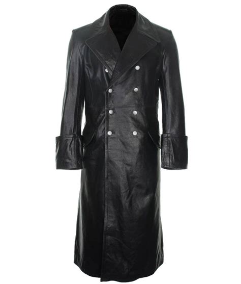 German Officer Ss Leather Trench Coat Jackets Expert