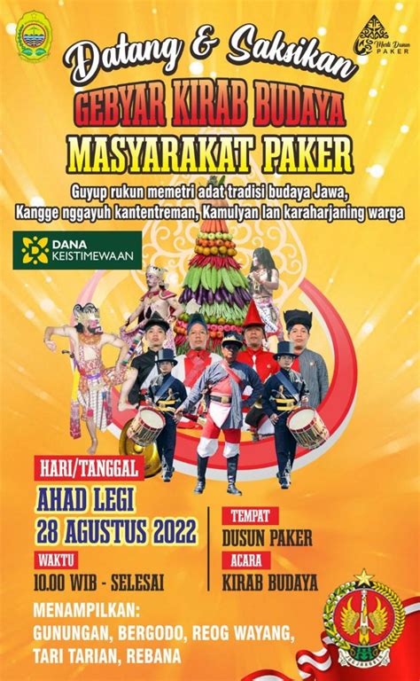 Saksikan Gebyar Kirab Budaya Masyarakat Paker Website Kalurahan Mulyodadi