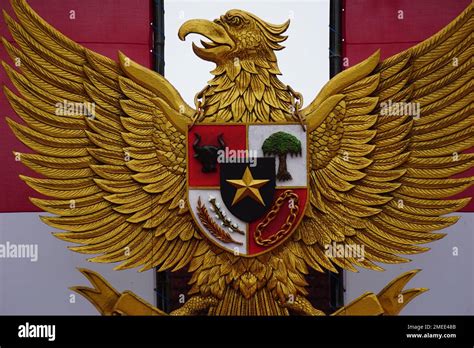 garuda pancasila indonesian  principles   natural background