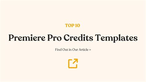 how to make credits in premiere