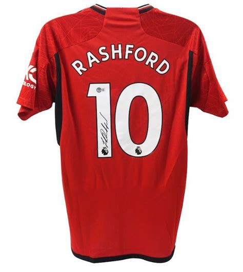 Marcus Rashford Signed Manchester United Jersey (Beckett) | Pristine ...