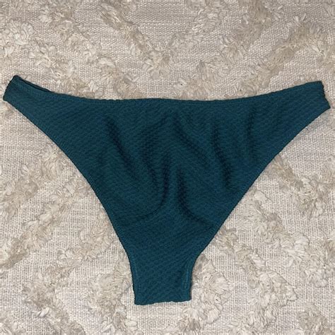 Shade Shore Emerald Green Textured 2 Piece Bikini Depop