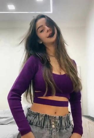 Hot Maafeltrim Shows Cleavage In Purple Crop Top Sexyfilter