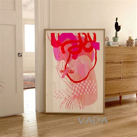 Hot Pink Art Etsy