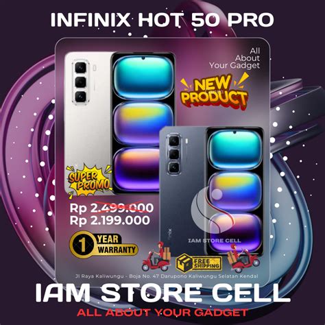 Jual Infinix Hot Pro Gb Garansi Resmi AMOLED NFC Mediatek Helio G Watt Fast