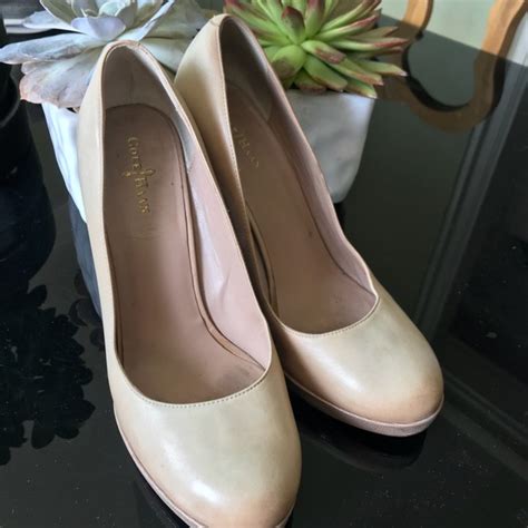 Cole Haan Shoes Cole Haan Nude Pumps With Faux Snake Skin Heel Poshmark