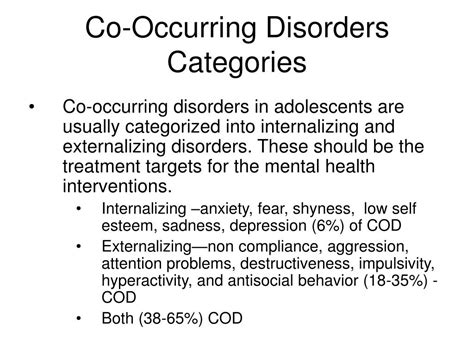 Ppt Co Occurring Disorders Best Practices And Adolescents Powerpoint Presentation Id 6417753