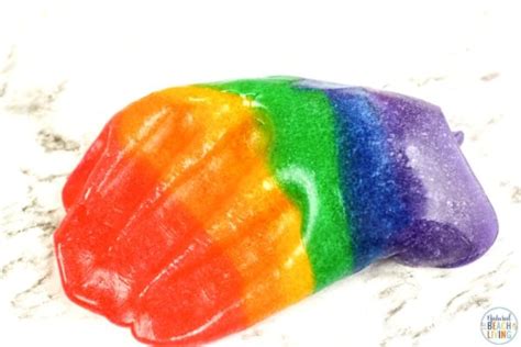 Rainbow Slime Recipe - The Best Rainbow Slime Ever - Natural Beach Living