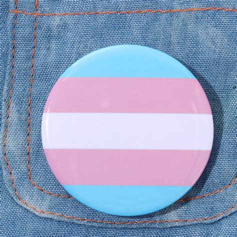 Pc Pride Rainbow Flag Tinplate Badge Support Gay Grandado