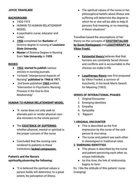 SOLUTION: Joyce travelbee background theory and metaparadigm - Studypool