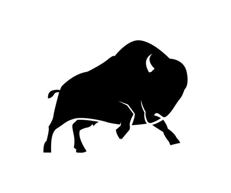 Silhouette Des Bisons Illustration Des Bisons 4646384 Vektor Kunst Bei