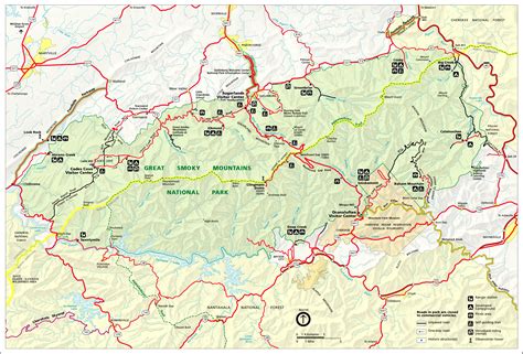 map of great smoky mountain national park 10
