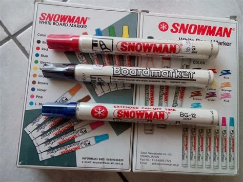 Jual Terlaris Spidol Whiteboard Snowman Merah Muda Di Lapak Tonia