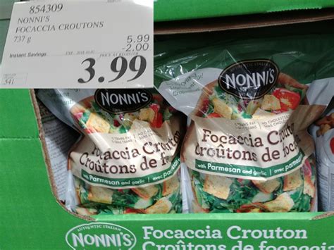 854309 Nonni S Focaccia Croutons 737 G 2 00 Instant Savings Expires On