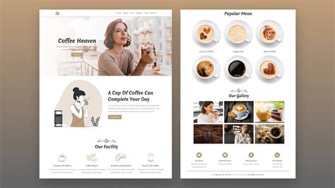 Responsive Coffee Shop Website Design Using Html Css Javascript