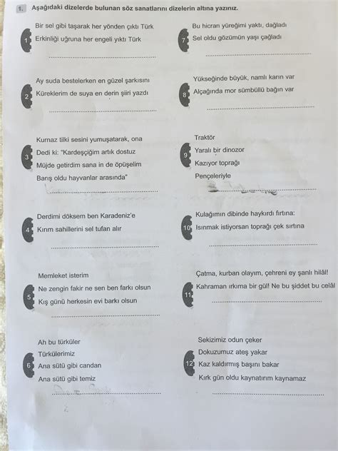 Söz Sanatları örnekleri 6