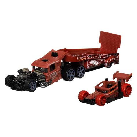 Hot Wheels Super Rigs Set Cami N Remolque Desmontable Auto Active