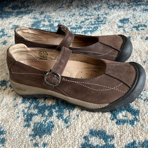 Keen Shoes Keen Womens Brown Leather Mary Jane Buckle Size 385 Poshmark