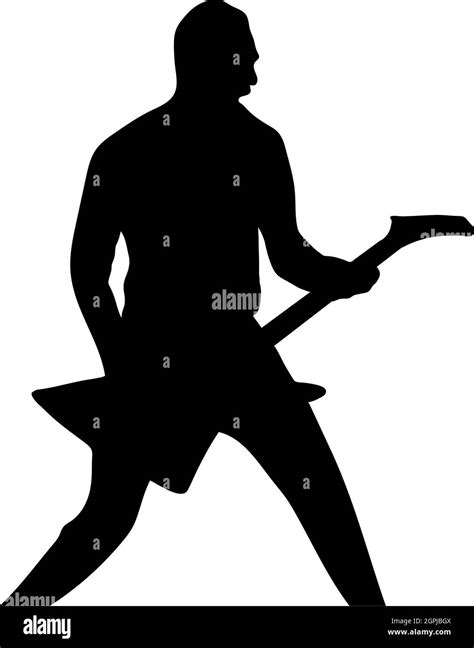 Rock Guitarist Silhouette Stock Vector Image & Art - Alamy