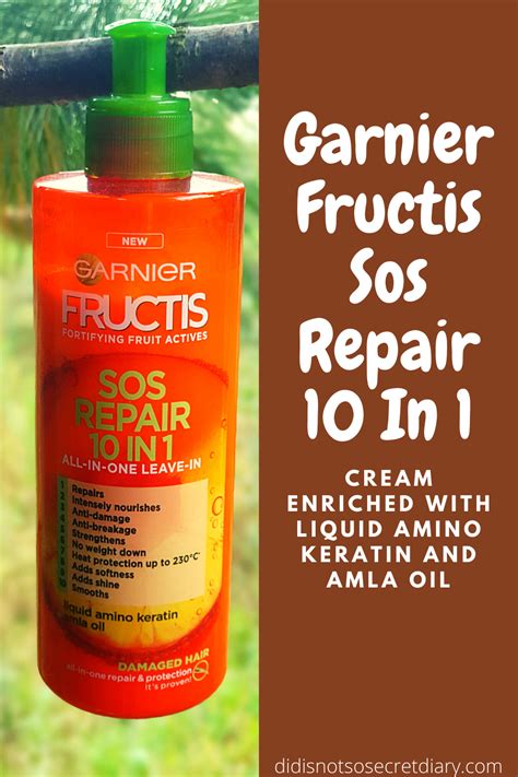 Garnier Fructis Sos Repair 10 In 1 Review | Garnier fructis, Garnier ...