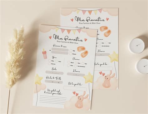 Cartes De Pronostics Pour La Naissance De B B Imprimer Pr Dictions