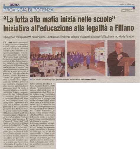 La Lotta Alla Mafia Inizia Nelle Scuole Iniziativa All Educazione