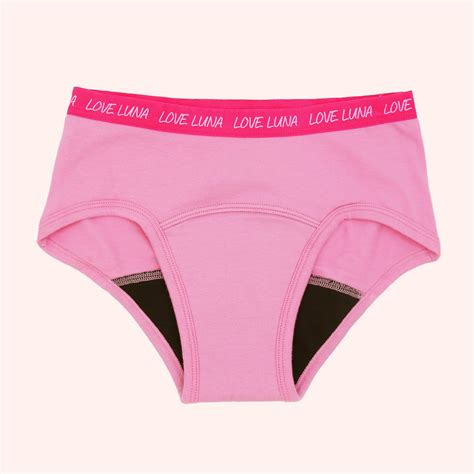 Love Luna First Period Boyleg Brief for Teens and Tweens - Bubblegum P