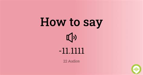 how to pronounce 1111 in year form