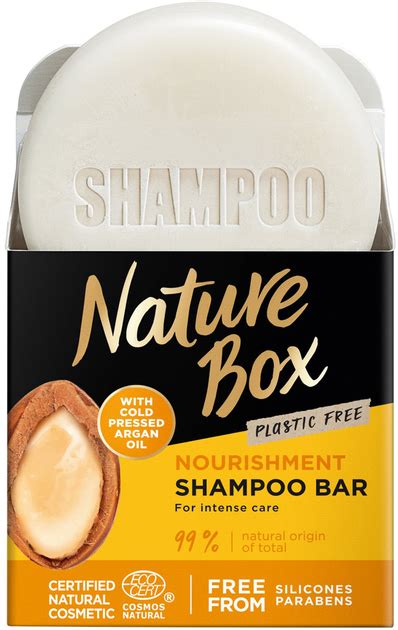 Твердый шампунь Nature Box для питания волос с аргановым маслом ...