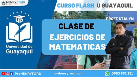 Ejercicios De Matem Ticas Examen Universidad De Guayaquil Youtube