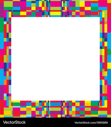 Colorful frame design Royalty Free Vector Image