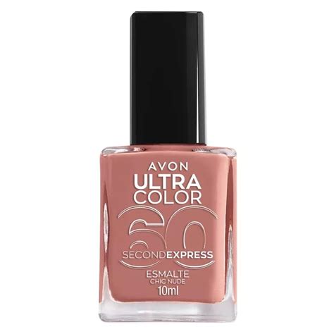 Avon Ultra Color Esmalte Second Express Chic Nude Shopee Brasil