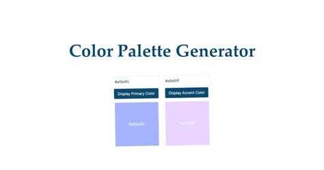 Color Palette Generator | Tailkits