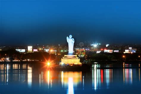 Buddha Statue In Hyderabadindia Editorial Stock Image Image Of